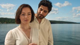 Amalia Holm and Peiman Azizpour in Netflix's Midsummer Night