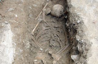 Witch girl skeleton, archaeology