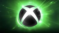 Xbox logo on green. 