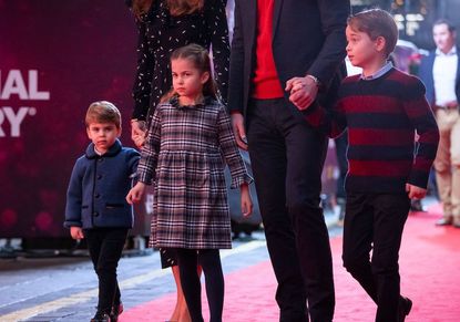 The Duke and Duchess of Cambridge with their children Prince George, Princess Charlotte and Prince Louis.