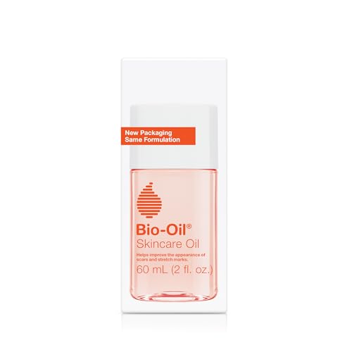 Bio-Oil Skincare Body Oil Serum, Face and Body Moisturizer With Vitamin E & A, for Scars, Stretch Marks, Sensitive Skin, All Skin Types, Dermatologist Recommended, Non-Comedogenic, 2 Oz