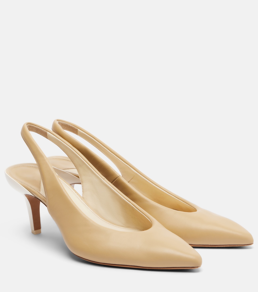 Suzie Leather Slingback Pumps