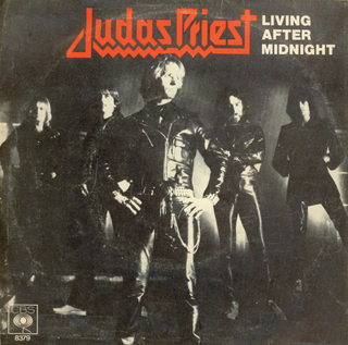 Judas Priest's Living After Midnight single