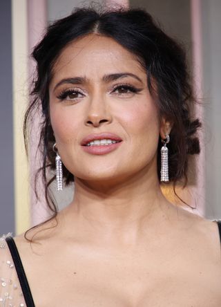 Salma Hayek Pinault attends the 80th Annual Golden Globe Awards at The Beverly Hilton on January 10, 2023 in Beverly Hills, California