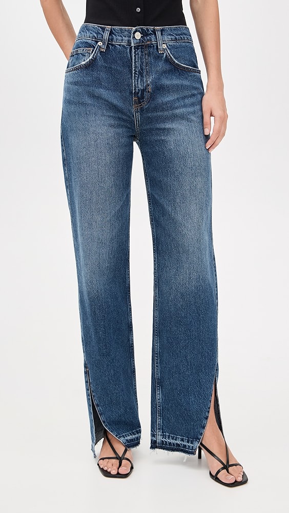 Reformation Val 90s Mid Rise Straight Jeans