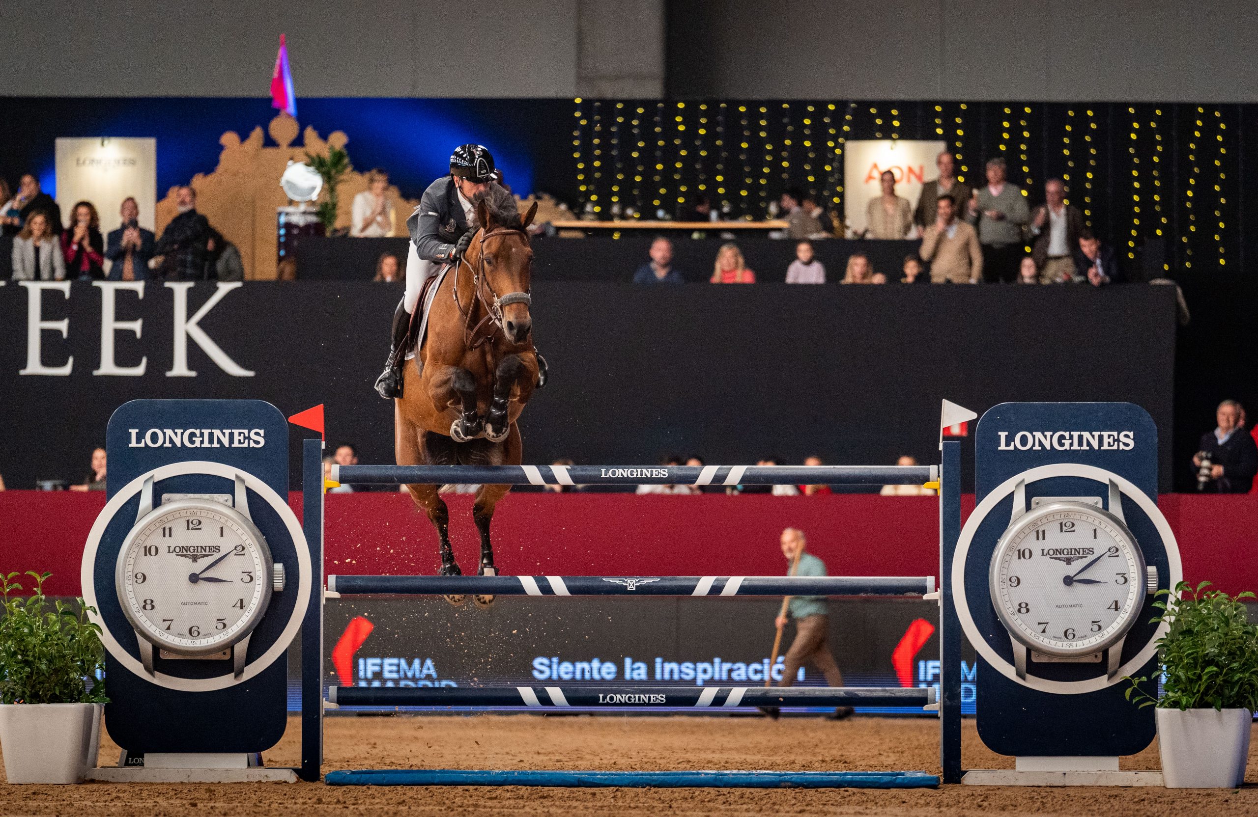 Julien Epaillard y Caracole de la Roque winning the World Cup qualifier in Madrid