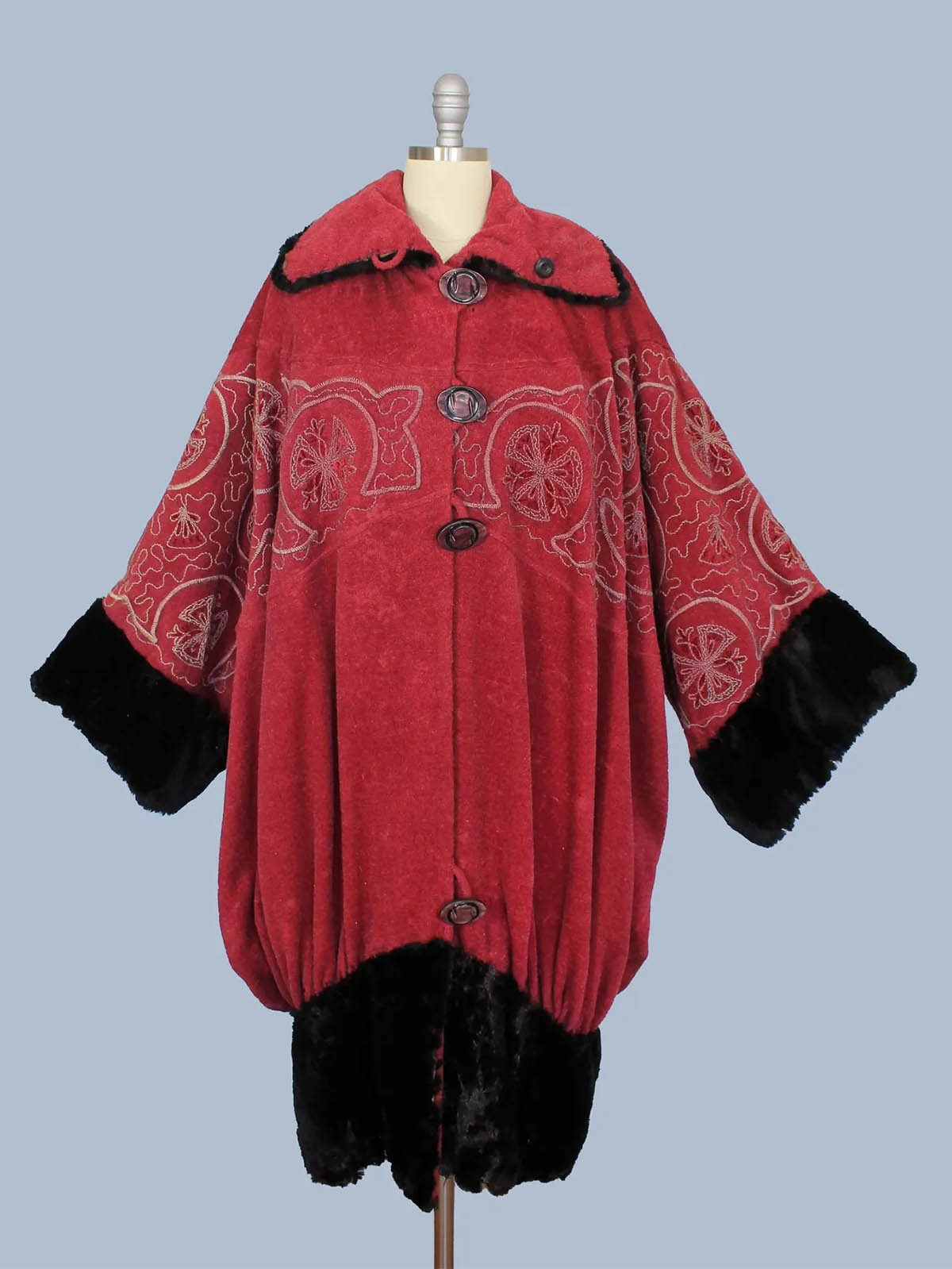 Vintage, Late 1910s Early '20s Mohair Cocoon Coat