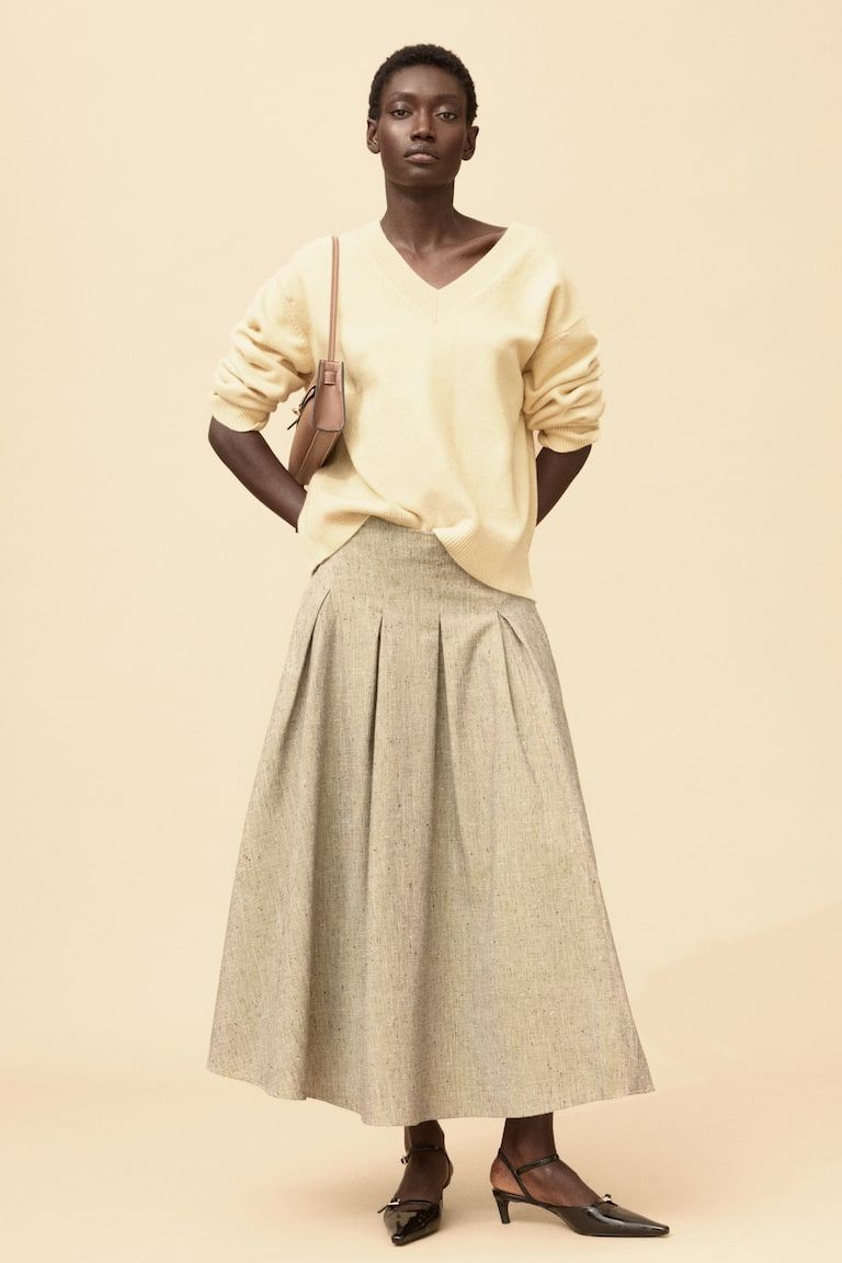 Oversized V-Neck Jumper