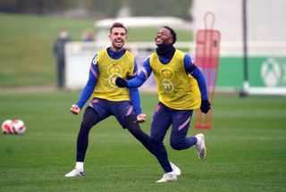 England’s Raheem Sterling and Jordan Henderson withdrew from the squad ahead of the game against San Marino.