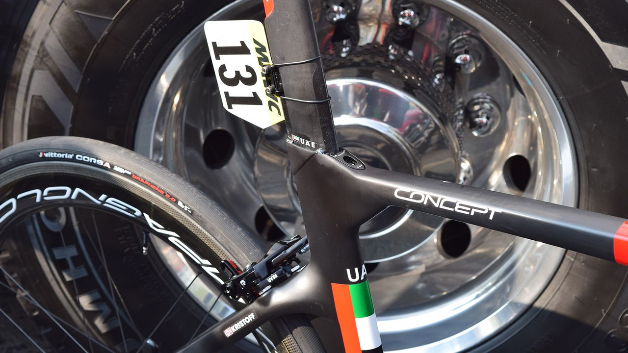Kristoff talked about changing his bike positioning slightly for the race to shift weight further back on the bike