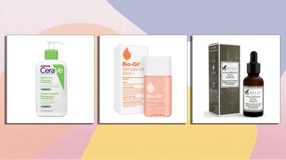 Collage of some of the best amazon skincare products