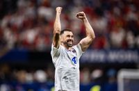 Pico Roberto Lopes of Cabo Verde celebrates during the FIFA World Cup 2026 Group H match between Spain and Cabo Verde at Atlanta Stadium on June 15, 2026 