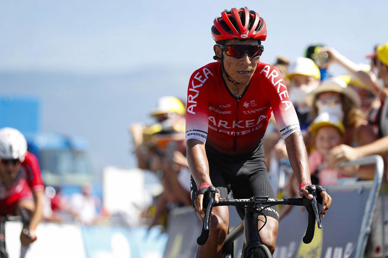 Quintana crosses the line in third
