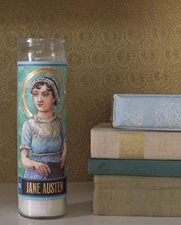 The Unemployed Philosophers Guild Jane Austen Secular Saint Candle
