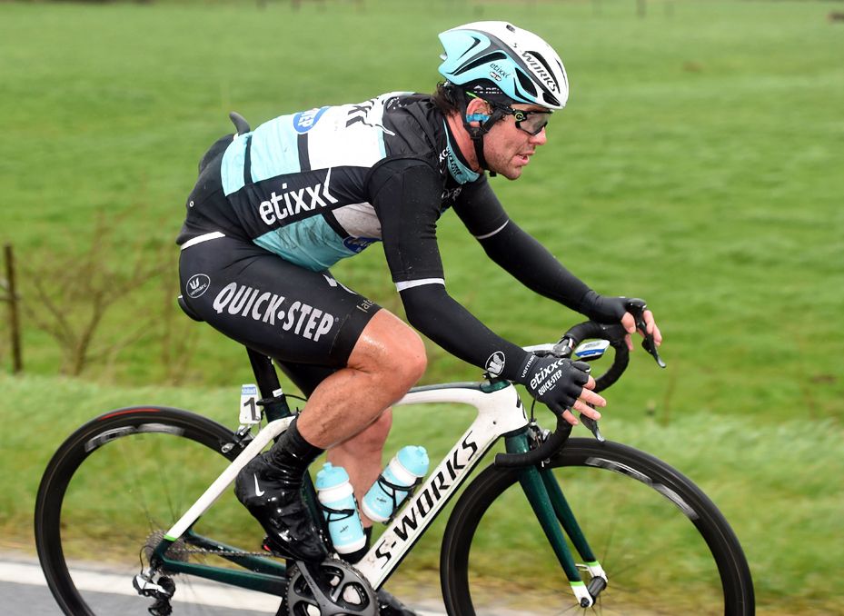 Mark Cavendish (Etixx-QuickStep) in action at Gent-Wevelgem