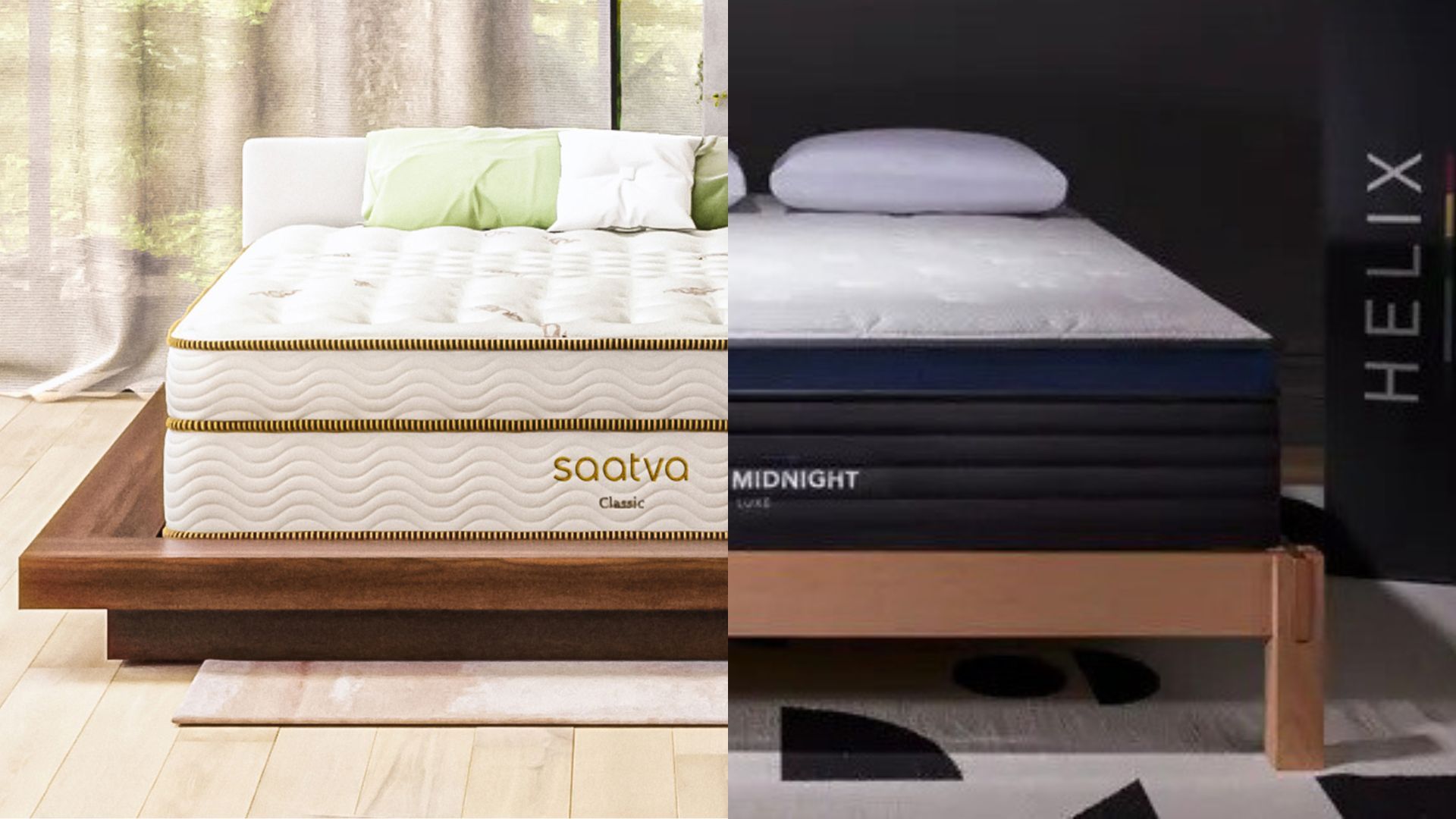 Saatva Classic Plush vs Helix Midnight Luxe Which side sleeper