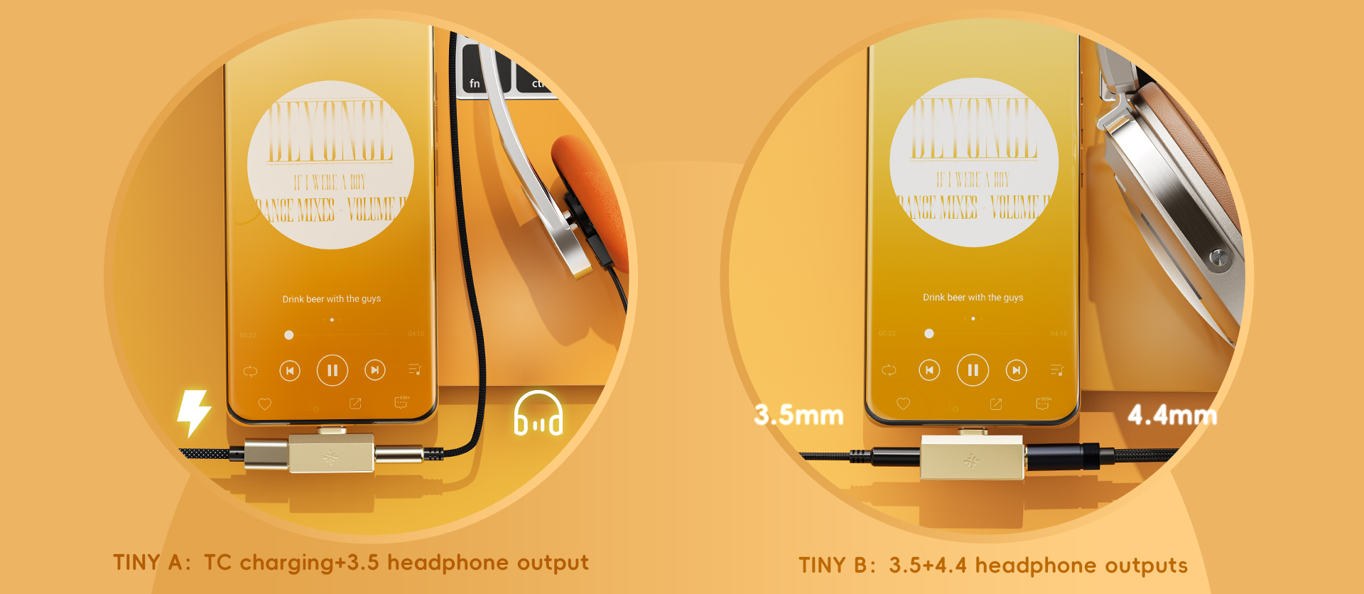 TINY DAC and Headphone amplifier from different angles