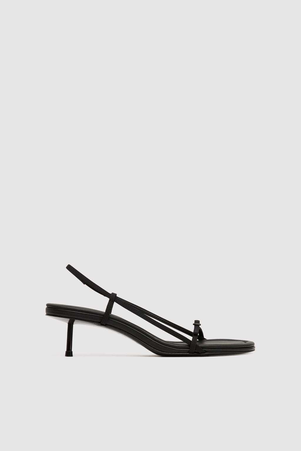 Petit Belt Sling Back Heel - Black