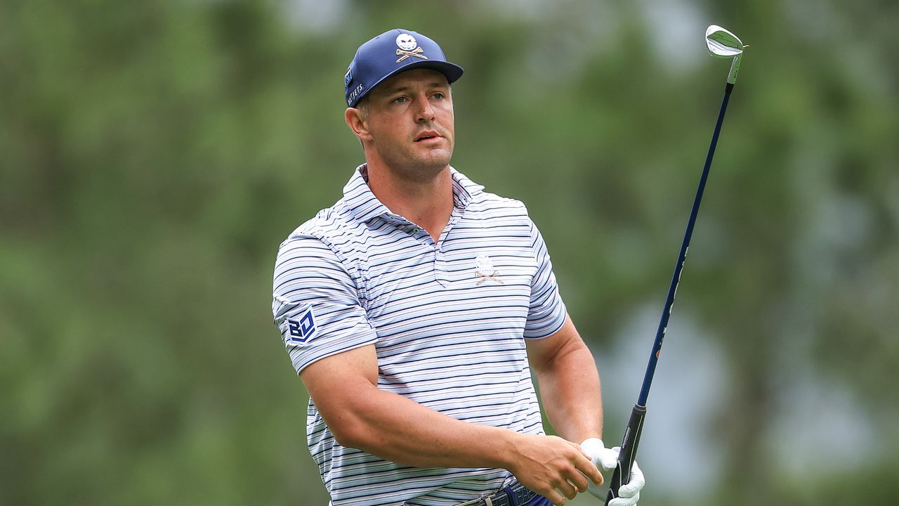 Bryson DeChambeau at the opening round of The Masters