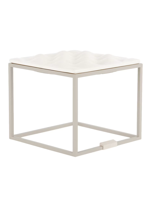 White Wave Slow Feeding Table