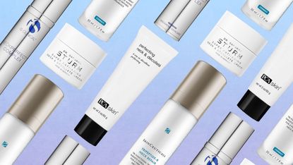 collage of the best neck creams including skinceutical