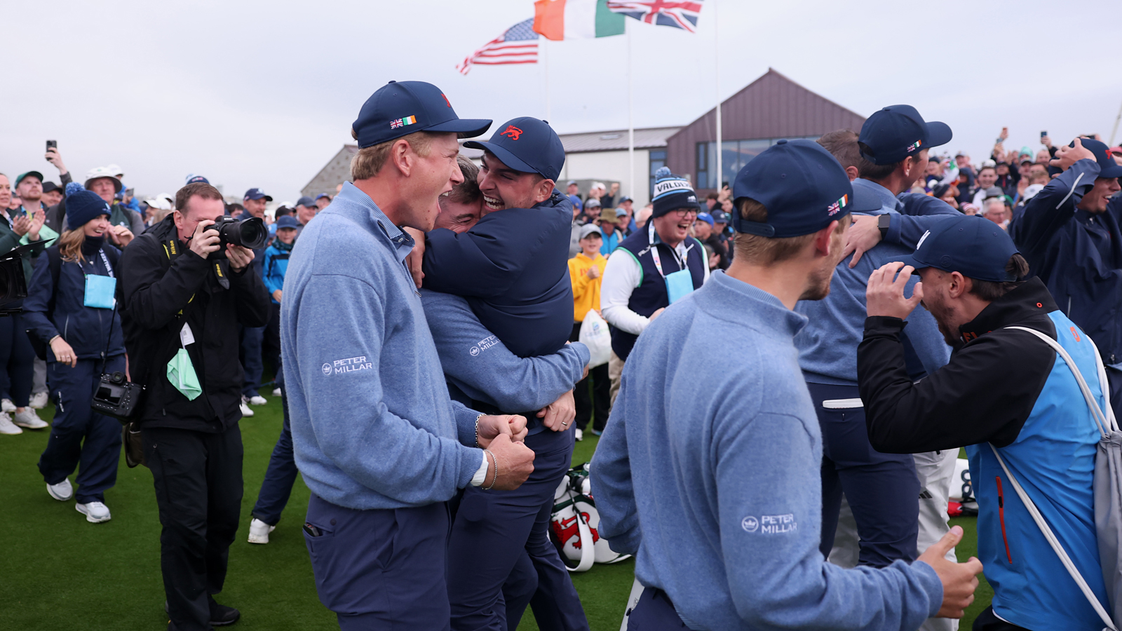 Team GB&amp;I celebrate their win