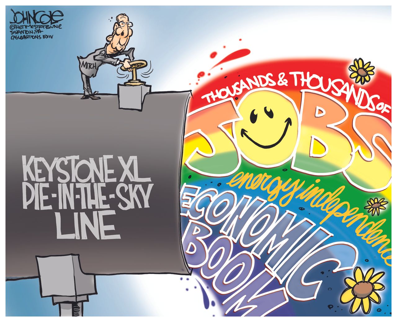 Political cartoon U.S. Keystone XL pipeline