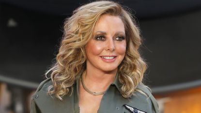 Carol Vorderman attends the Royal Film Performance and UK Premiere of &quot;Top Gun: Maverick&quot; at Leicester Square on May 19, 2022 in London, England. 