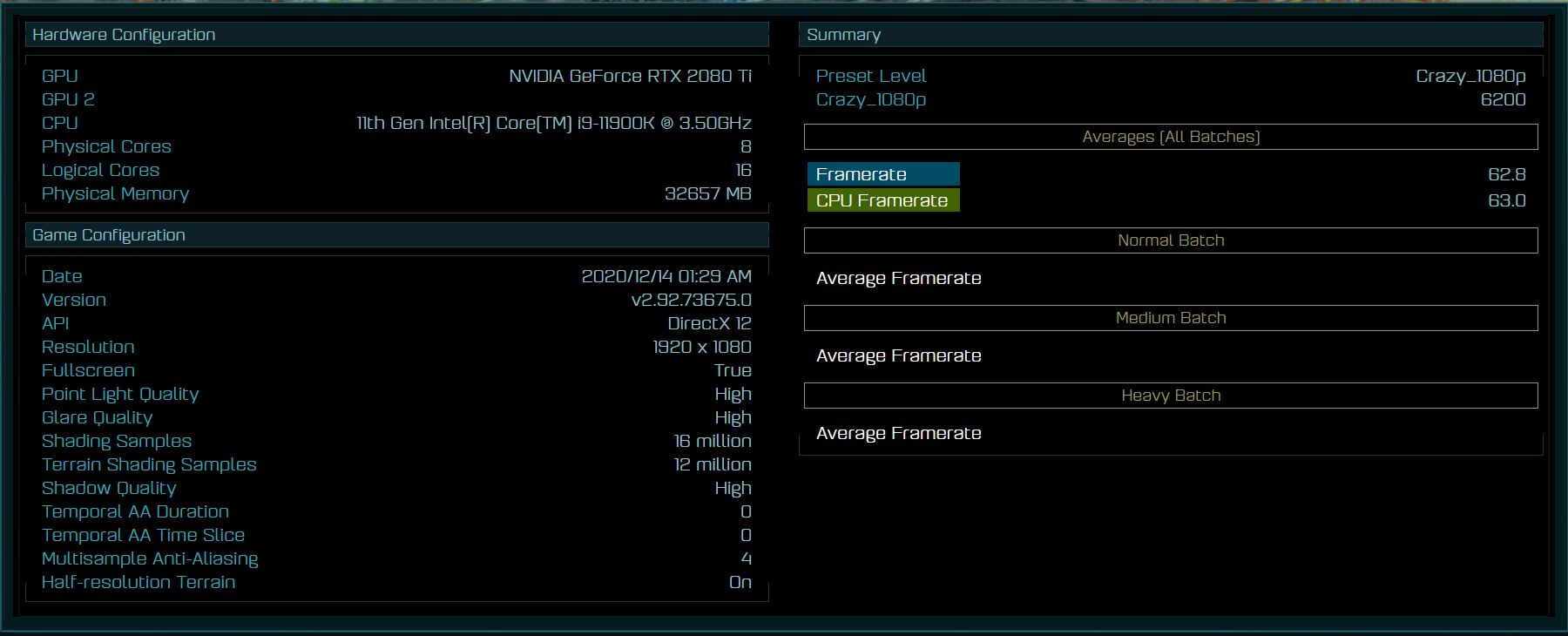 Intel i9-11900K benchmarking