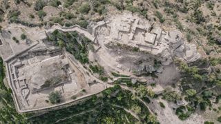 Much of the work of the archaeologists has been to excavate the ancient fortress and another temple at the "acropolis" on the outskirts of Barikot.