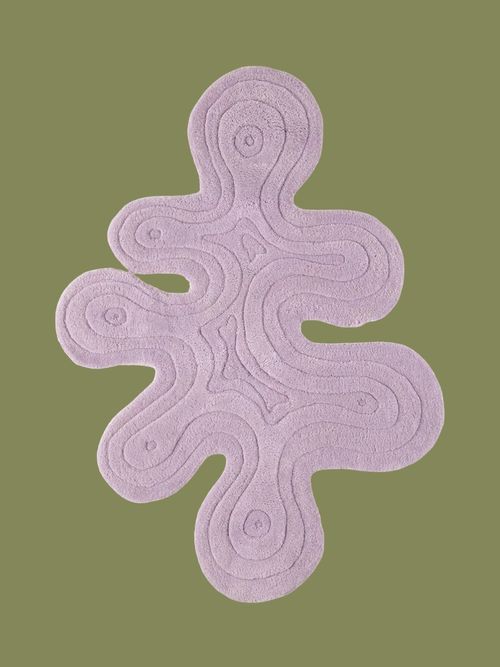 Mush Studios Exclusive Purple Small Dune Rug