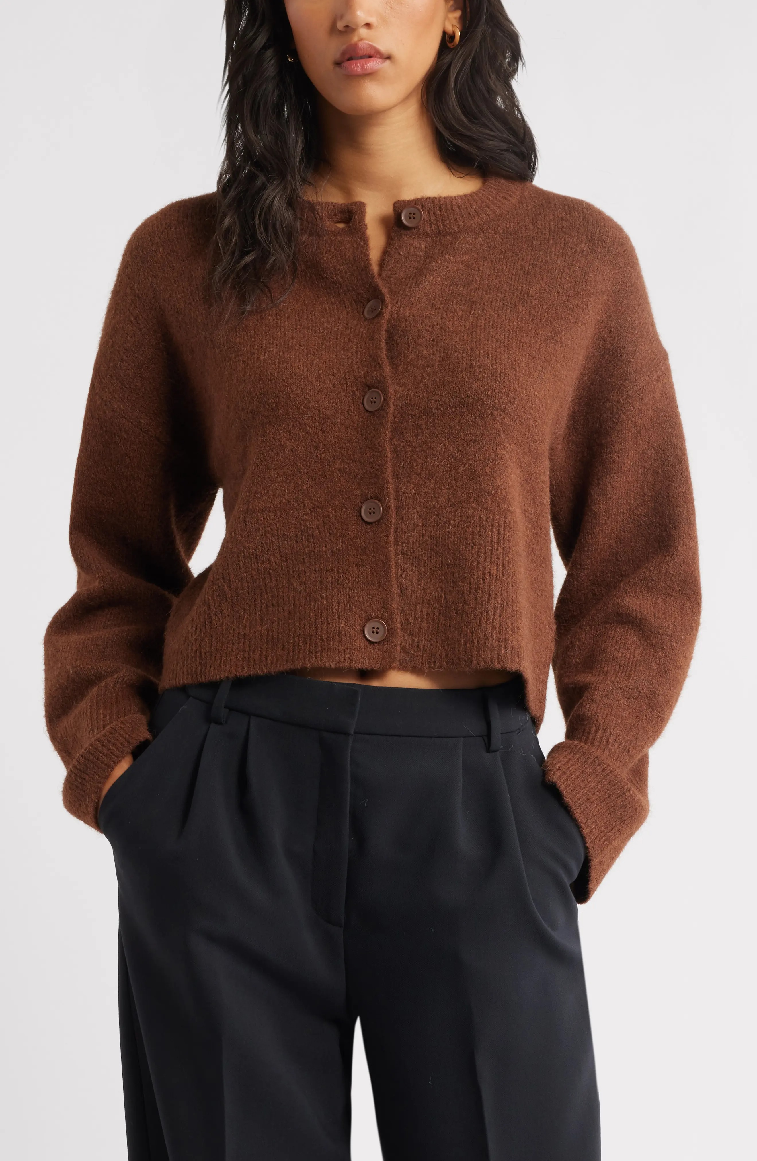 Open Edit, Cozy Crop Cardigan