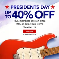 3. Musician’s Friend P-Day sale: Up to 40% off