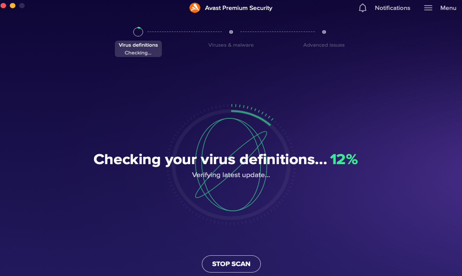 Avast Security Premium app screen shot