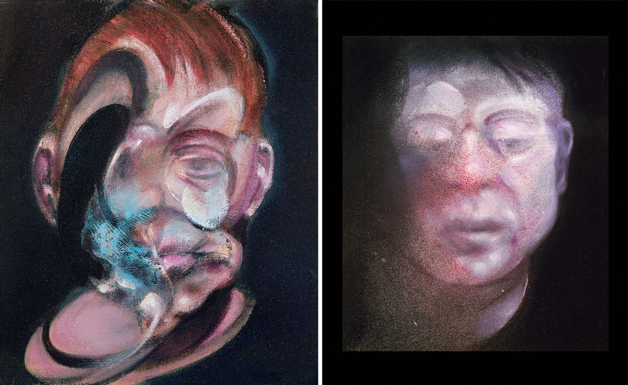 Abstract Francis Bacon self portraits