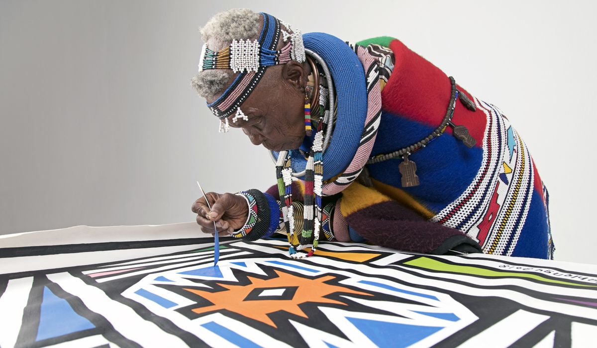Esther Mahlangu’s first retrospective features the iconic BMW 525i Art Car