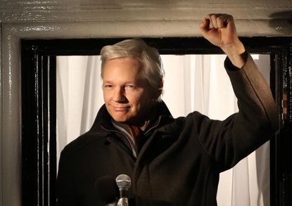 Julian Assange may walk at London Fashion Week