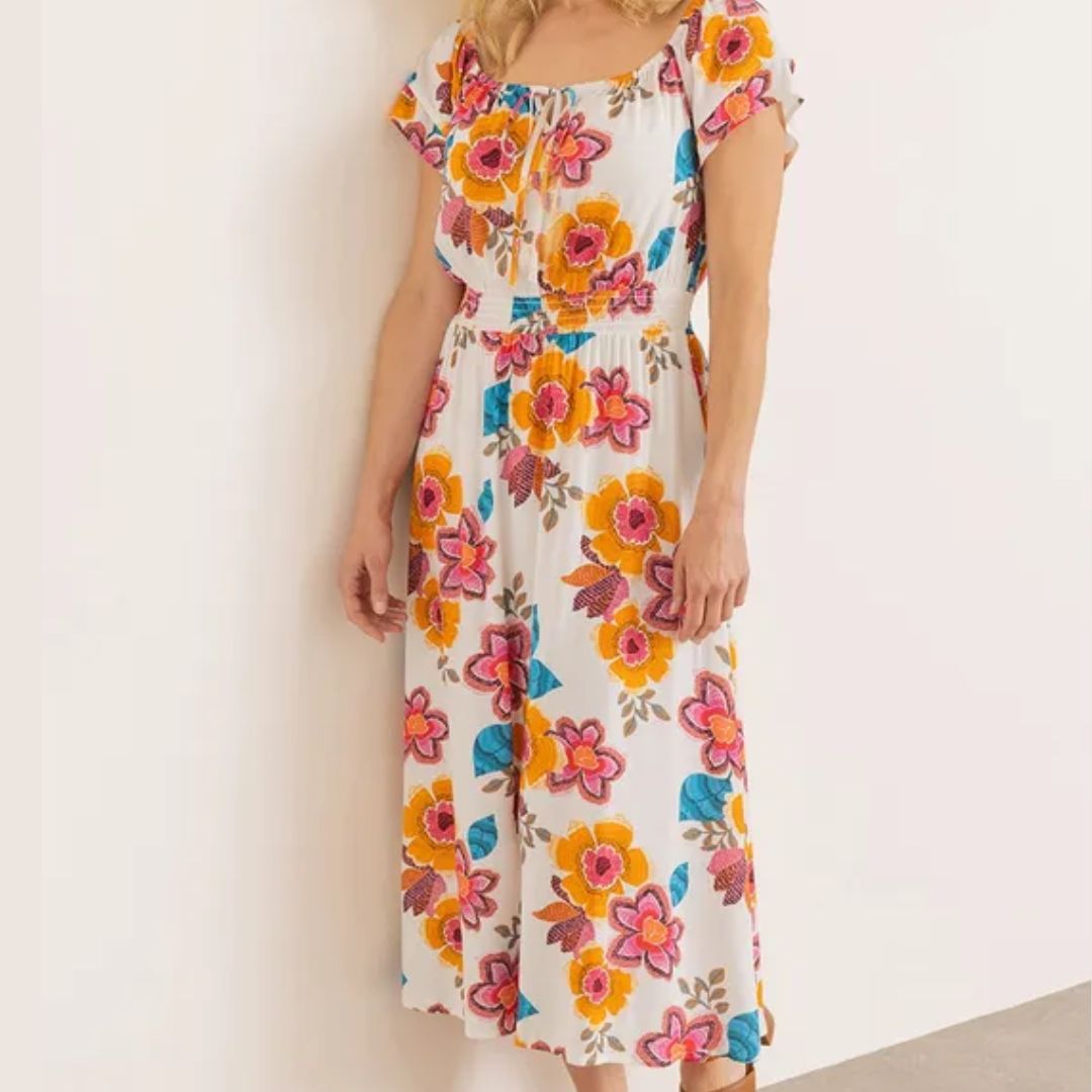 Klass Floral Printed Midaxi Dress