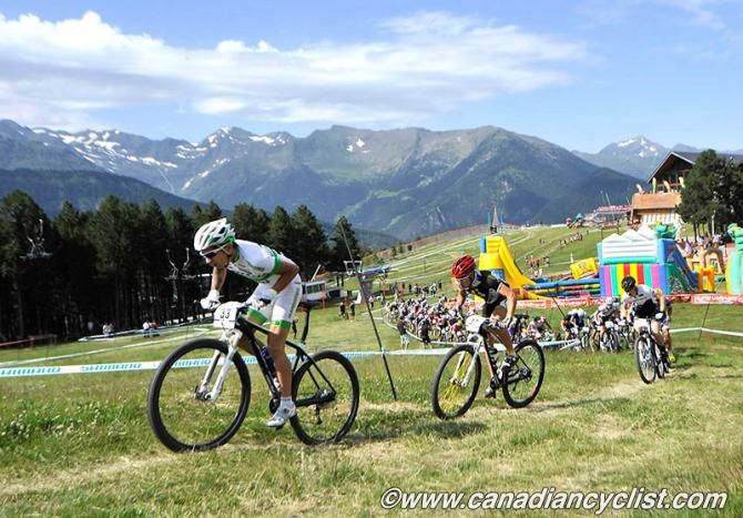 Ricardo Paulo Reis Marinheiro leads a long line up the climb for the first time