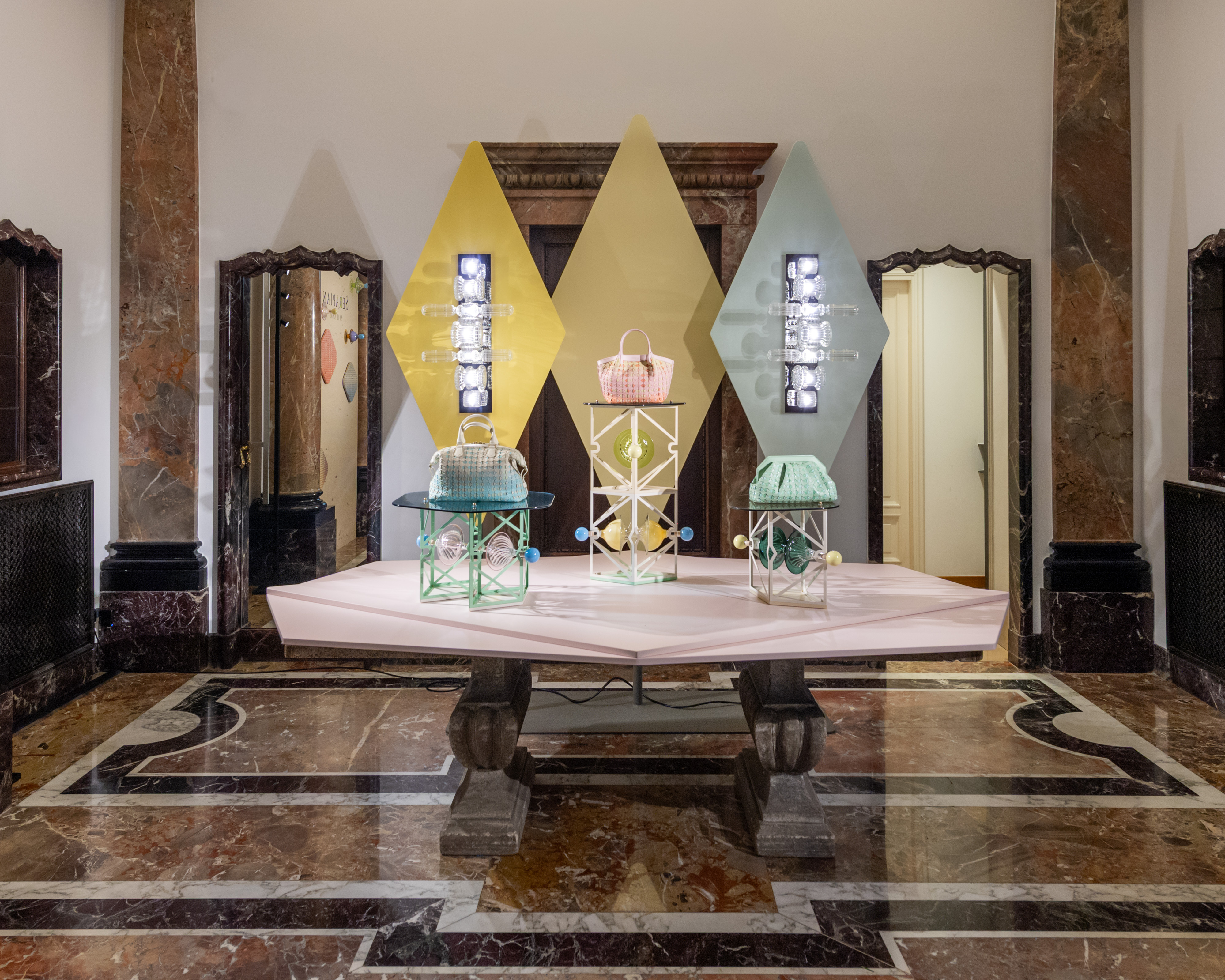 At Villa Mozart, a presentation designed by Bethan Laura Wood for Serapian