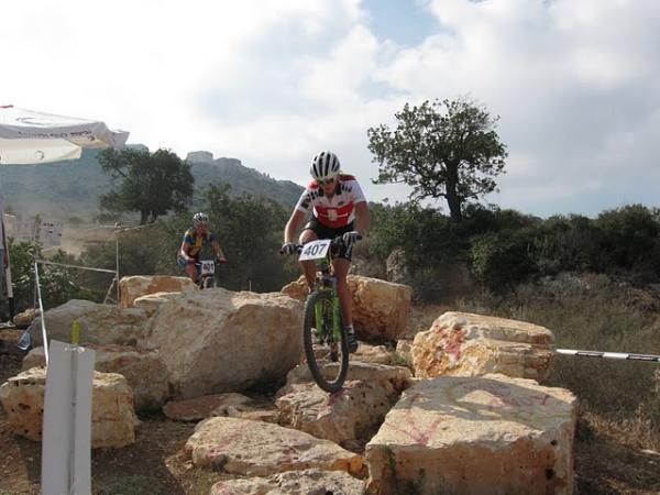Kathrin Stirnemann (Switzerland) led for awhile, but finished second place.
