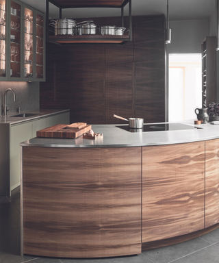 kitchen with wooden cabinetry