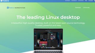 Fedora Workstation website screenshot