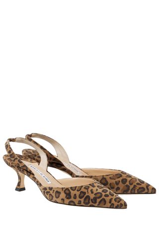 Manolo Blahnik Carolyne 50 suede slingback pumps