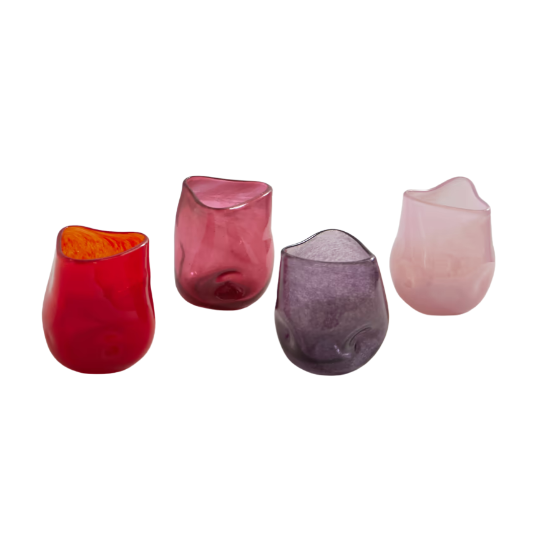 Set of Four Recycled-Glass Tumblers