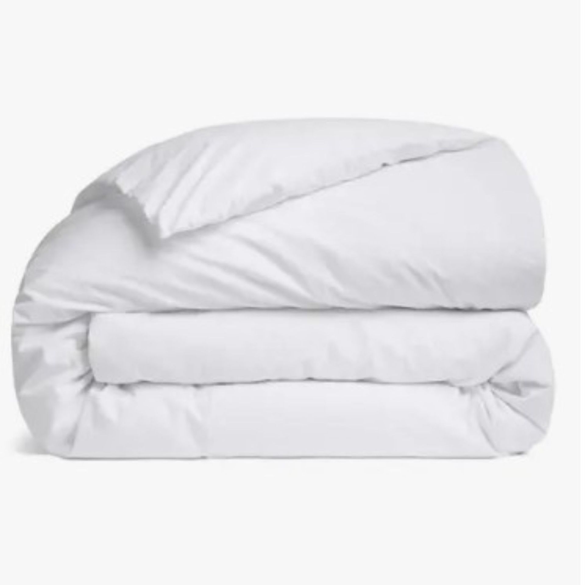 Sarung duvet lipat dengan bahan katun kuas putih