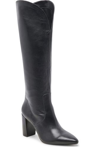 Nedi Pointed Toe Knee High Boot