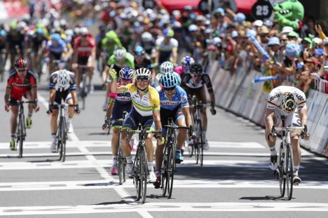 Simon Gerrans takes out Stage 1 of the 2014 Tour Down Under