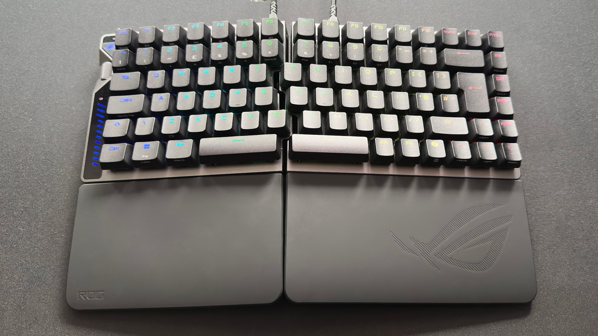 A photo of the Asus ROG Falcata gaming keyboard