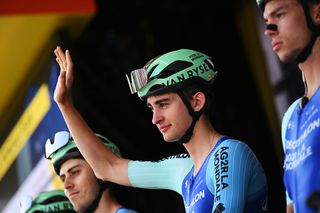 PREMILHAT FRANCE JUNE 09 Paul Seixas of France and Team Decathlon AG2R La Mondiale prior to the 77th Criterium du Dauphine 2025 Stage 2 a 2046km stage from Premilhat to Issoire UCIWT on June 09 2025 in Premilhat France Photo by Dario BelingheriGetty Images